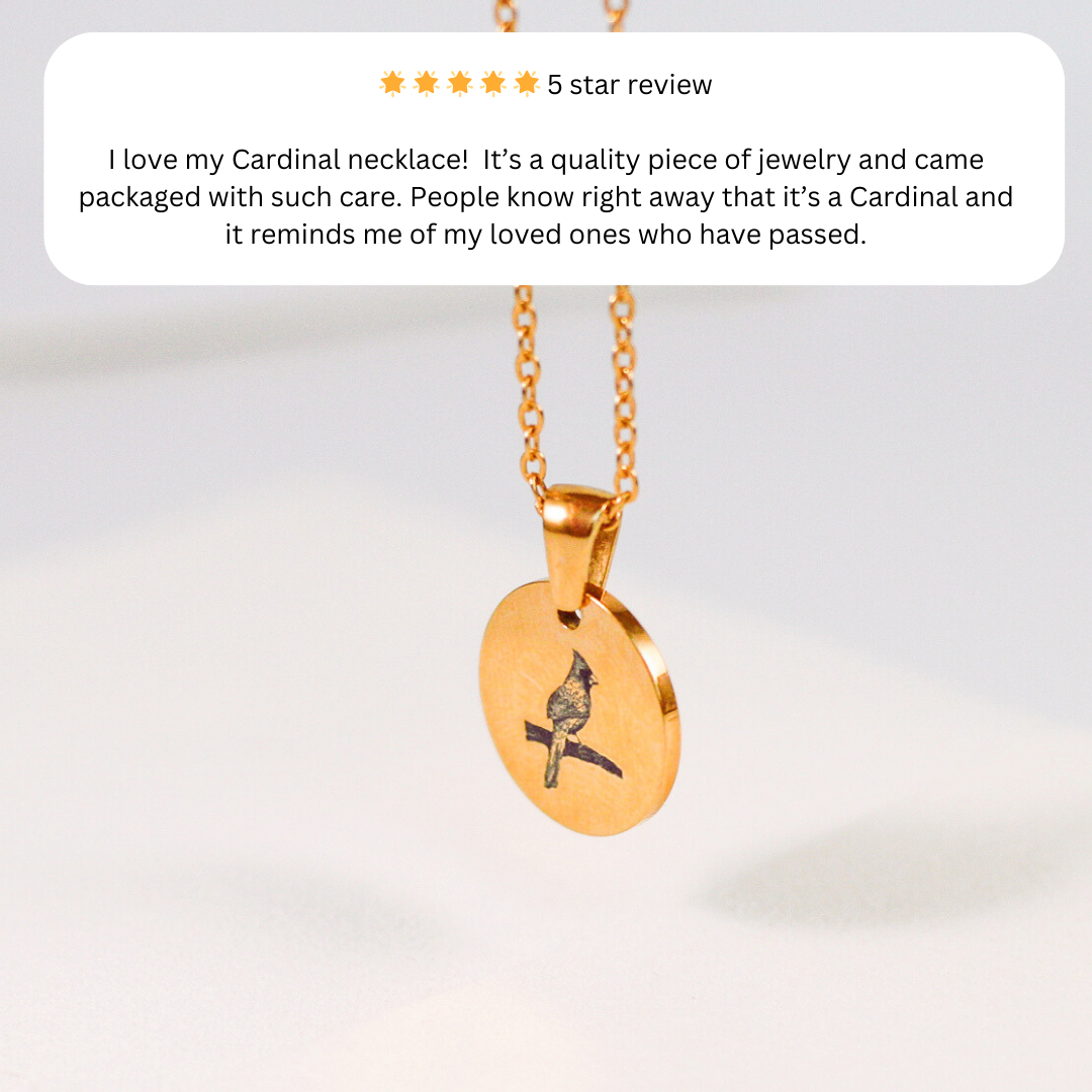 Cardinal Necklace | Yellow Gold Circle Pendant