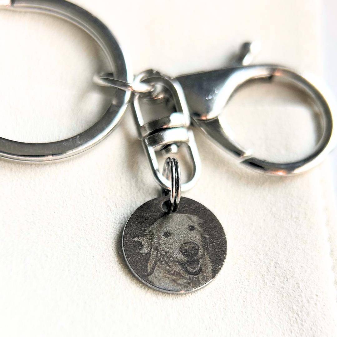 pet memorial keychain with photo, pet keychain from photo, engraved dog keychain, custom pet keychain, pet photo keychain, pet loss gift