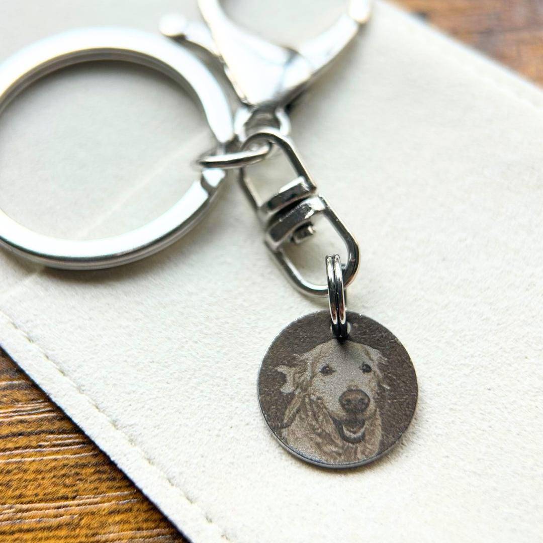 pet memorial keychain with photo, pet keychain from photo, engraved dog keychain, custom pet keychain, pet photo keychain, pet loss gift
