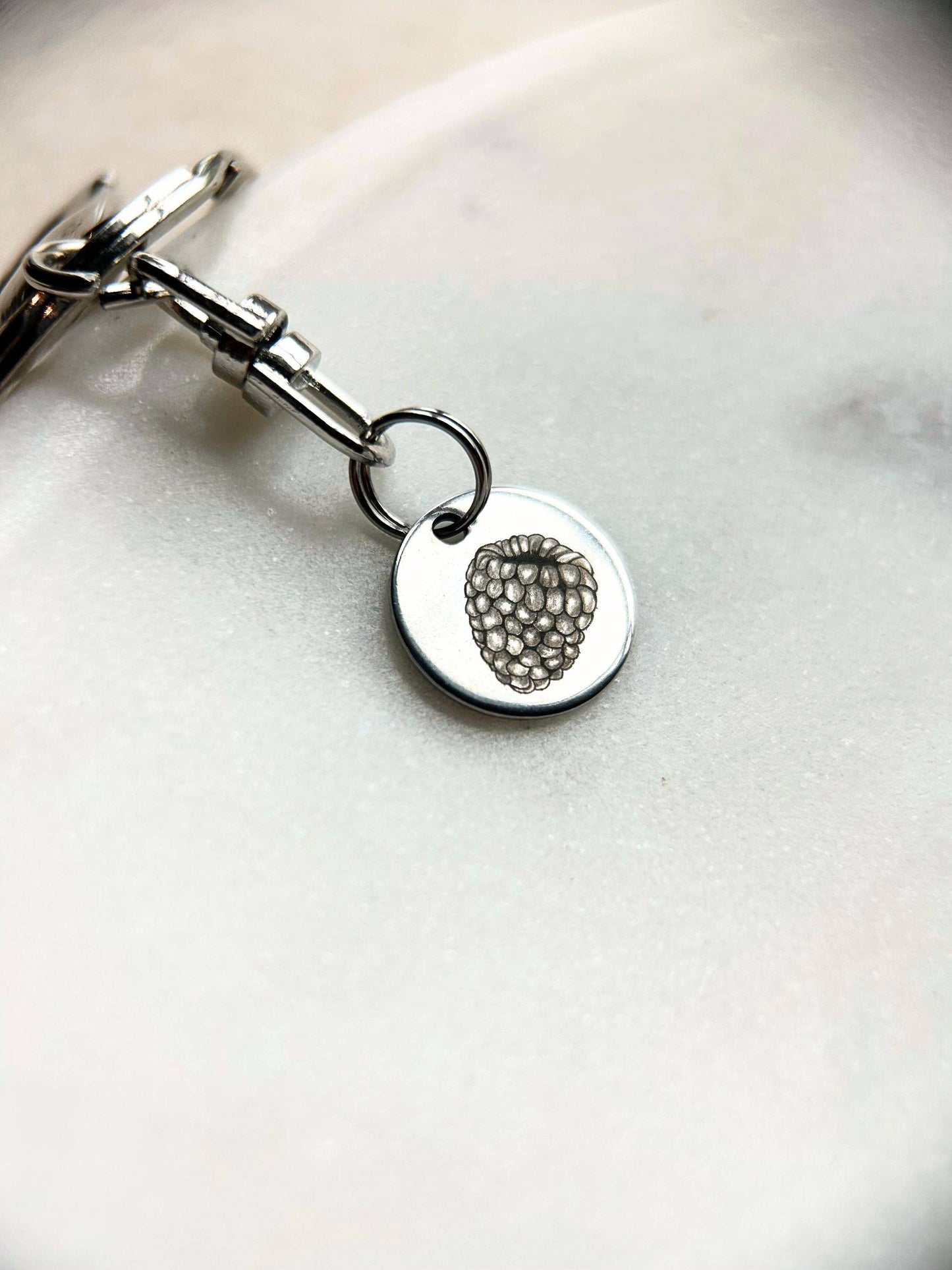 miscarriage keychain, 8 week miscarriage keychain, miscarriage gift, raspberry necklace, first trimester miscarriage