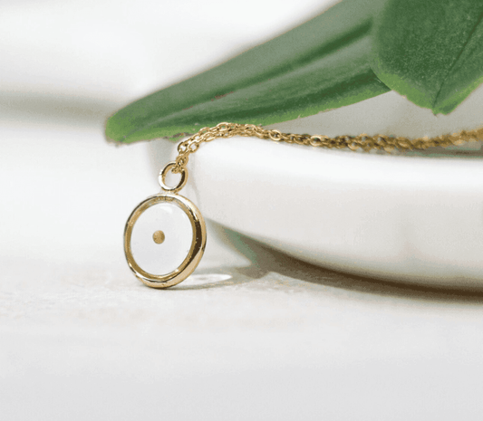 Mustard Seed Religious Necklace | Circle Pendant - Rest of the Nest