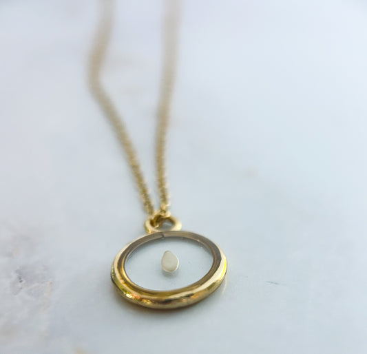 Sesame seed necklace | 5 weeks miscarriage necklace