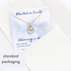 Baby's Breath Flower Necklace | 14k Gold Circle Pendant