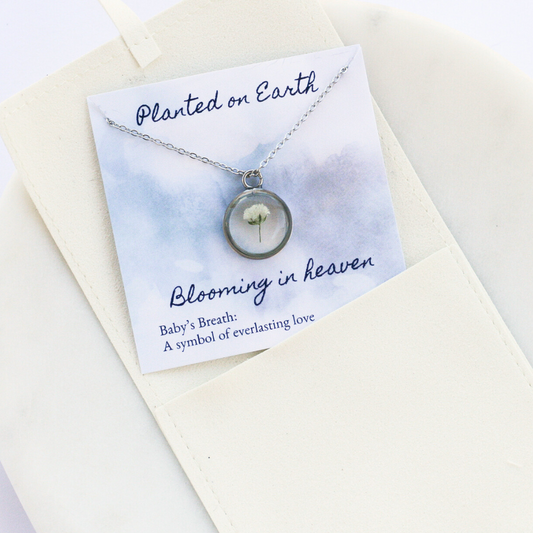Baby's Breath Necklace | Silver
