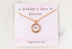 Forget Me Not Seed Necklace | Circle Pendant