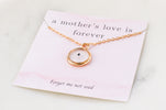 Forget Me Not Seed Necklace | Circle Pendant