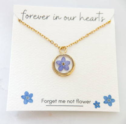 Forget-Me-Not Necklace | Remembrance & Memorial Keepsake