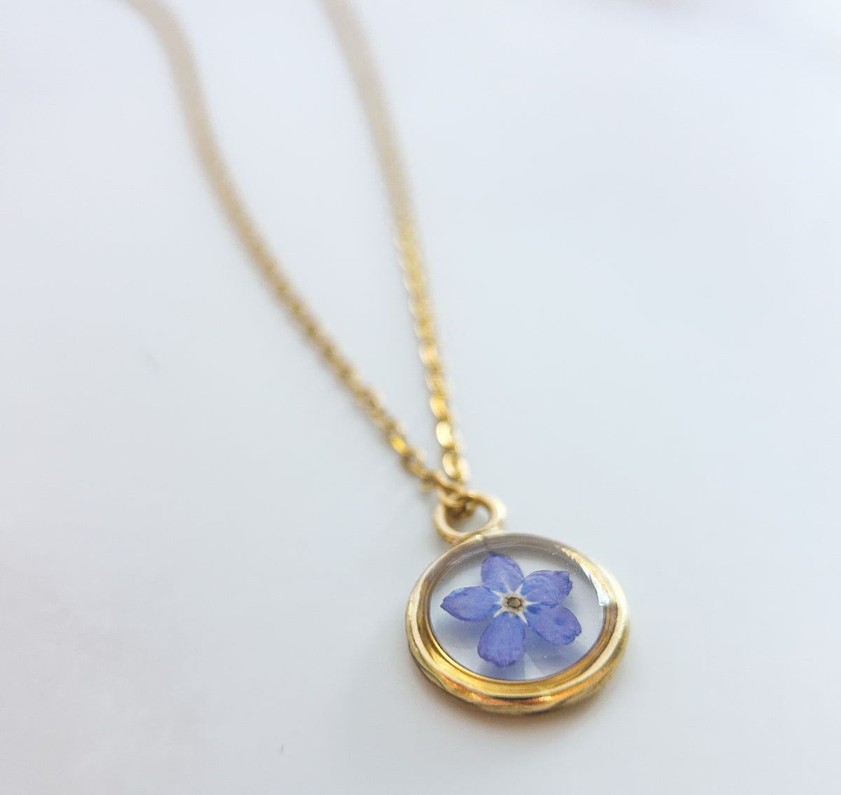 Forget-Me-Not Necklace | Remembrance & Memorial Keepsake