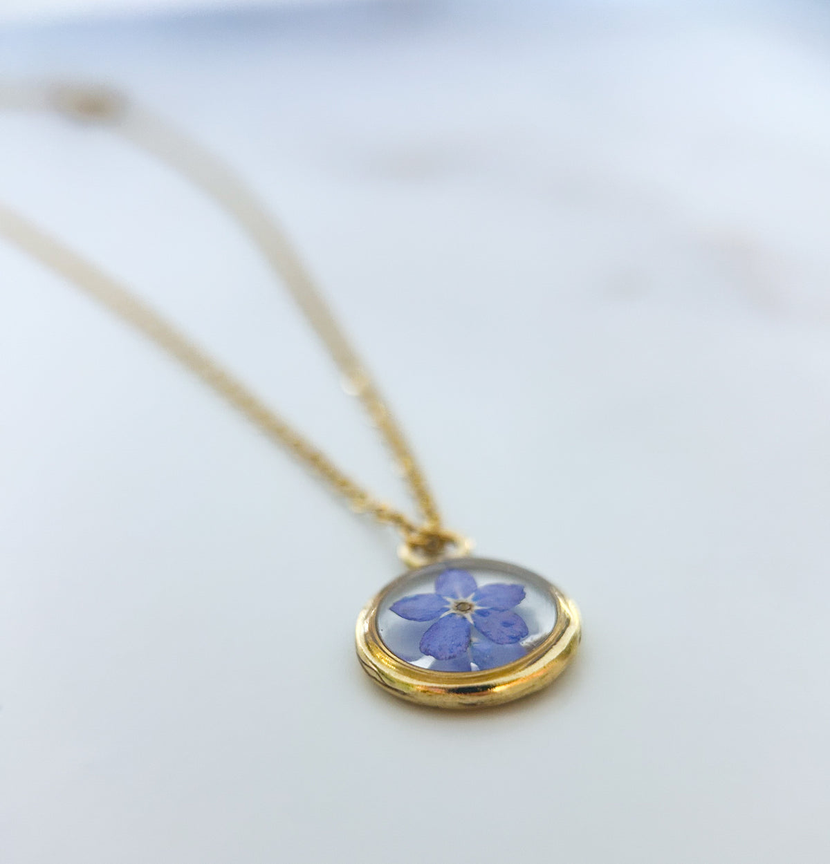 Forget-Me-Not Necklace | Remembrance & Memorial Keepsake