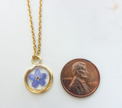 Forget-Me-Not Necklace | Remembrance & Memorial Keepsake