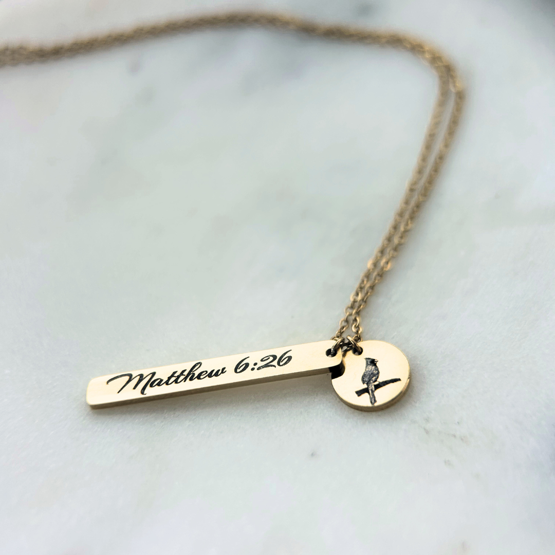 Matthew 6:26 Necklace – A Reminder You Are Cared For