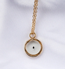 Forget Me Not Seed Necklace | Circle Pendant