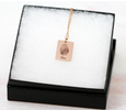 Actual Fingerprint Necklace | Rose Gold Plated Pendant