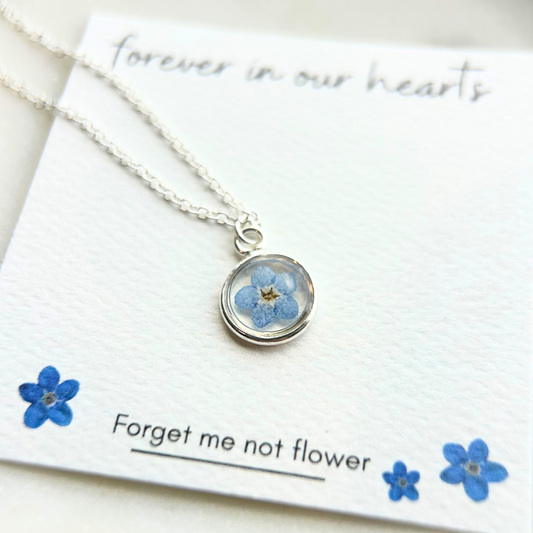 Forget Me Not Remembrance Necklace – Healing Jewelry to Honor Loved Ones