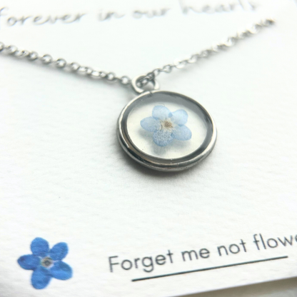 Forget Me Not Remembrance Necklace – Healing Jewelry to Honor Loved Ones