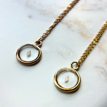 Sesame seed necklace | 5 weeks miscarriage necklace