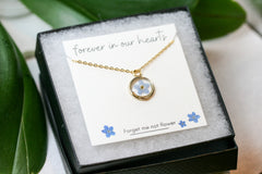 Forget Me Not Necklace | Yellow Gold