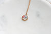 Pink, Blue or White Baby's Breath Flower Necklace | Circle Pendant