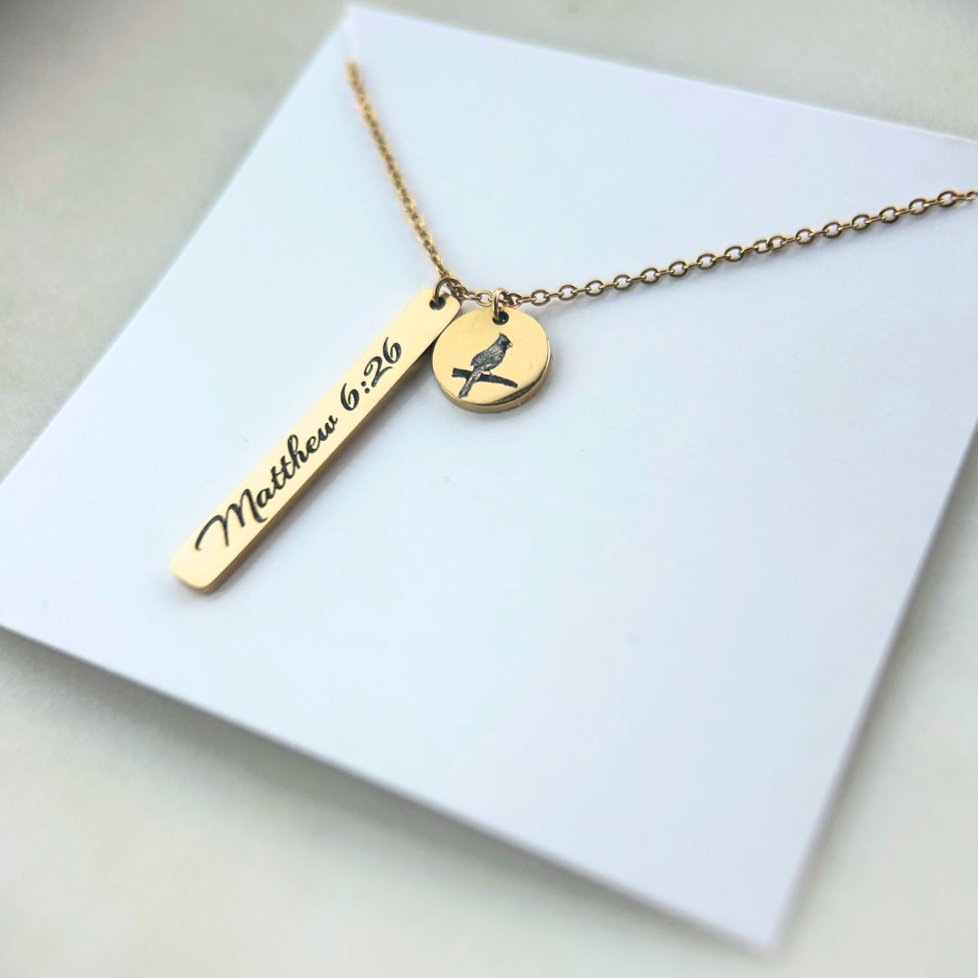 Matthew 6:26 Necklace – A Reminder You Are Cared For