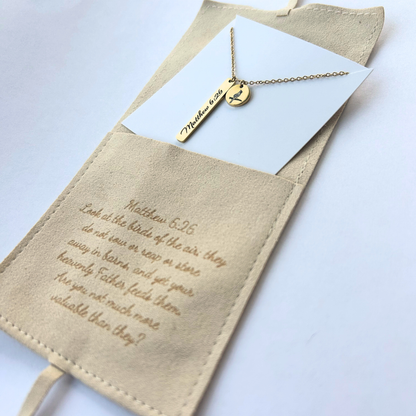 Matthew 6:26 Necklace – A Reminder You Are Cared For