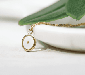 Mustard Seed Religious Necklace | Circle Pendant - Rest of the Nest