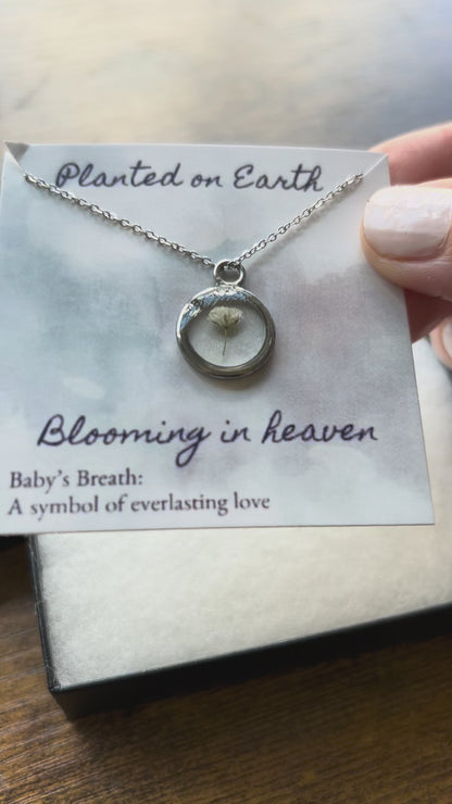 Baby's Breath Necklace | Silver