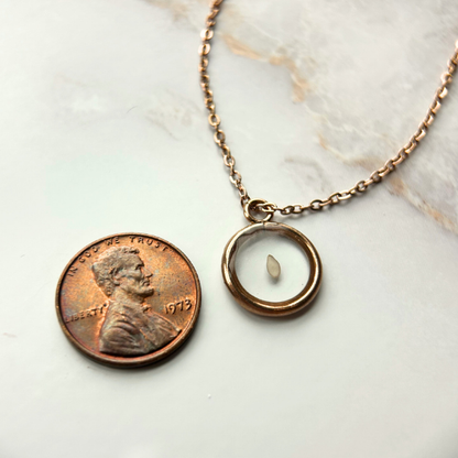 Sesame seed necklace | 5 weeks miscarriage necklace