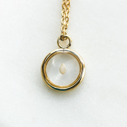 Sesame seed necklace | 5 weeks gestational age miscarriage necklace - Sale