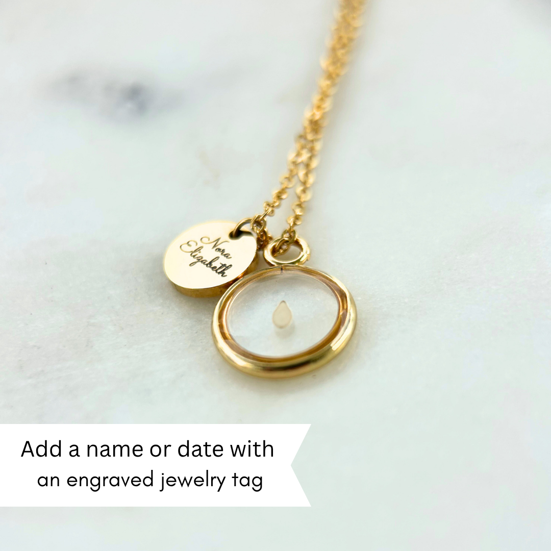 Sesame seed necklace | 5 weeks miscarriage necklace
