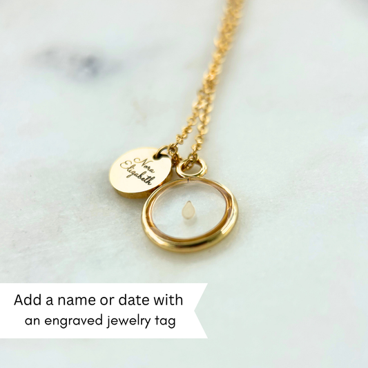 Sesame seed necklace | 5 weeks miscarriage necklace
