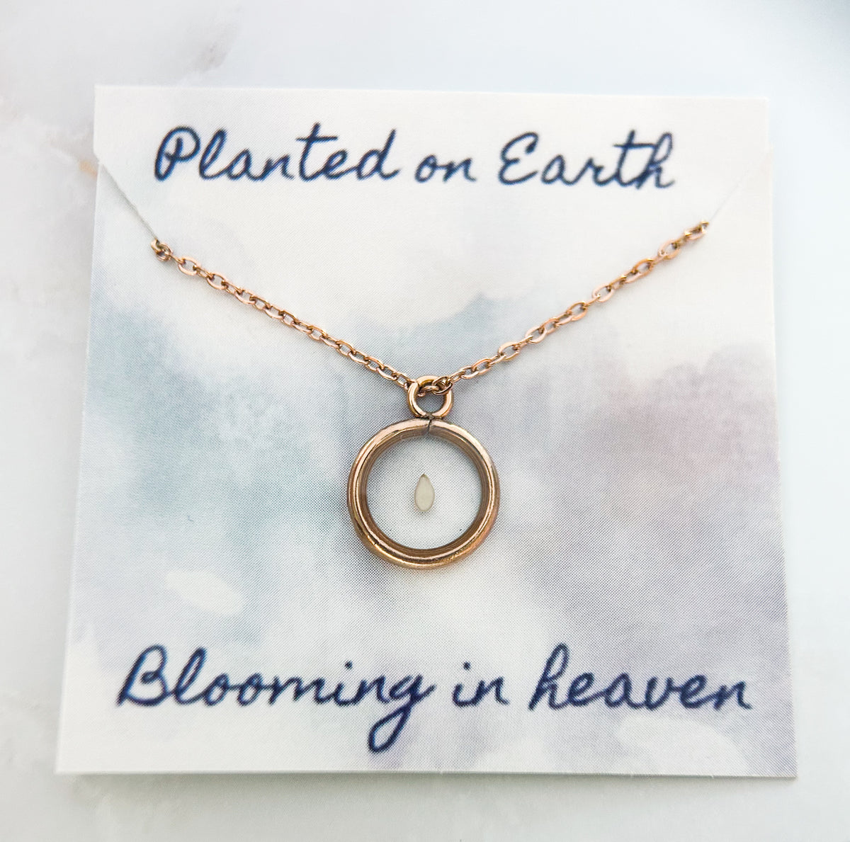 Sesame seed necklace | 5 weeks miscarriage necklace