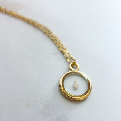 Sesame Seed Miscarriage Necklace | 5 Week Miscarriage Keepsake - Sale