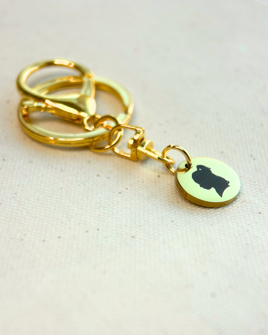 Engraved Silhouette Keychain – Personalized Child Keepsake