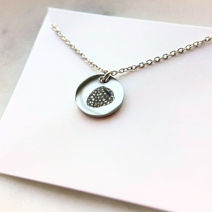 Raspberry Necklace – Early Pregnancy Remembrance Jewelry